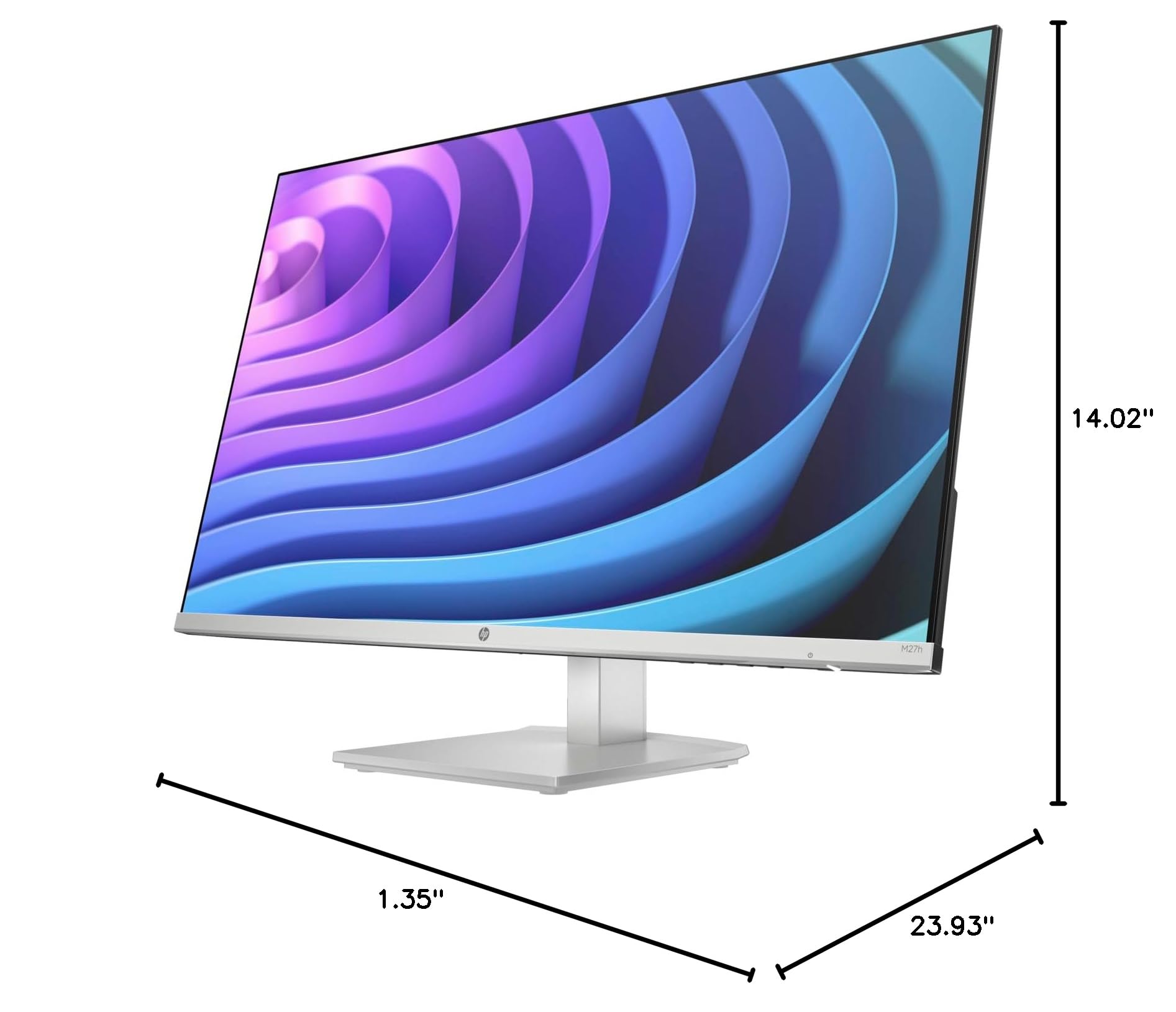 Hp Series 5 527Sh Height Adjust Monitor 94C50Aa#Aba (Replaces M27H) W/Docztorm Dock, 27'' Fhd Ips (1920X1080) Display, 2X Hdmi,